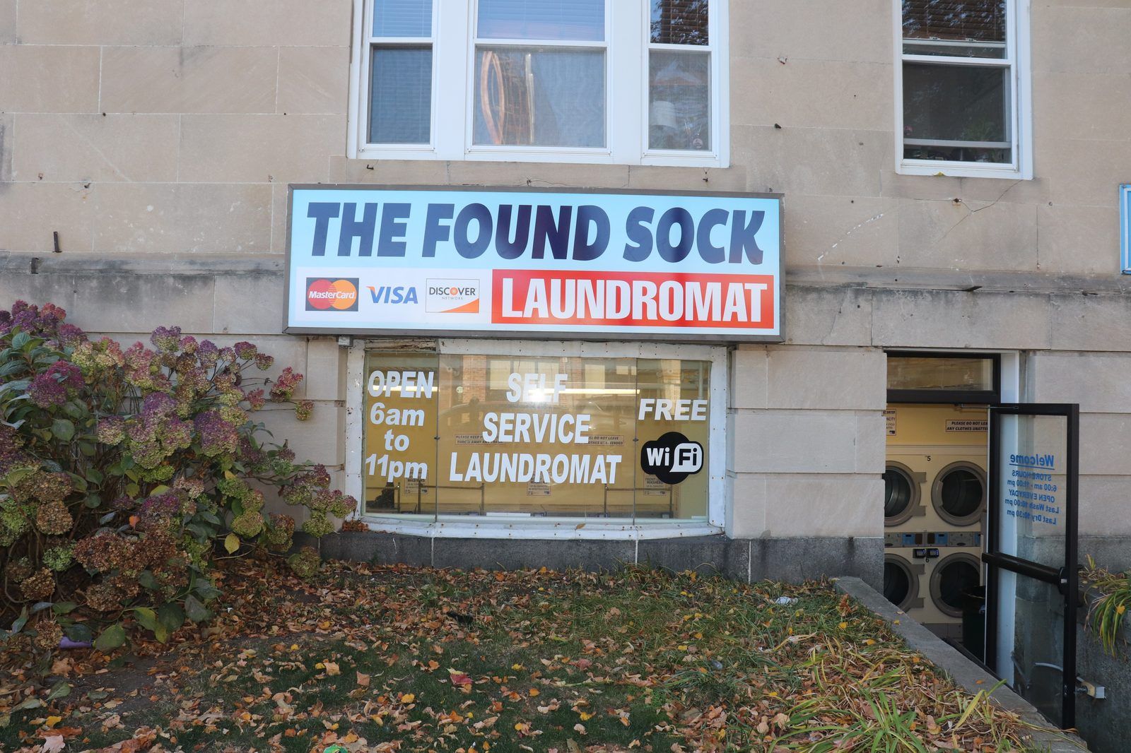 Daytime storefront — Washington Street view