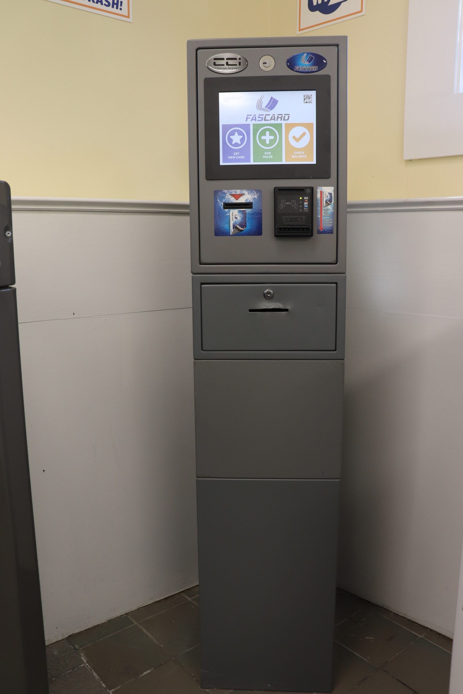 Soap Center vending — detergent, bleach, fabric softener